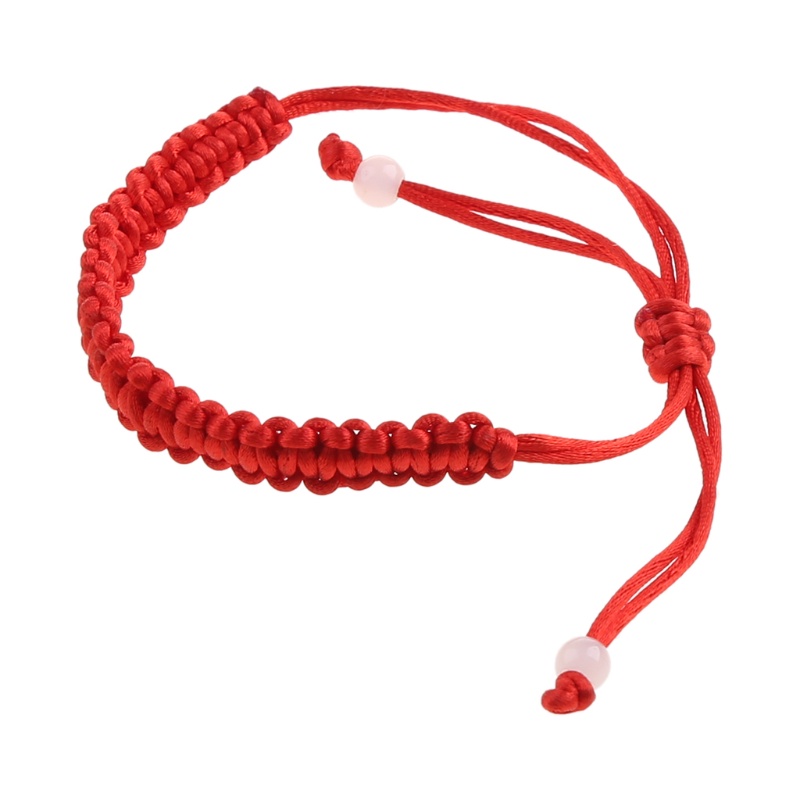 [Hàng mới về] Vòng tay dây bện màu đỏ may mắn thiết kế thời trang