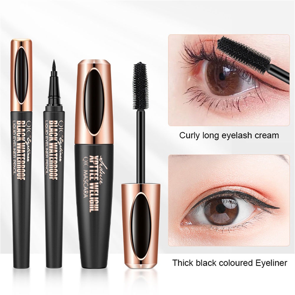 Bộ 2 món mascara và bút kẻ mắt QIC chống thấm nước không nhòe | BigBuy360 - bigbuy360.vn