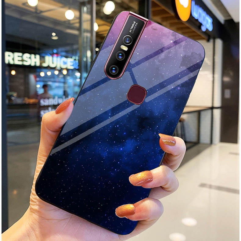 Ốp Lưng VIVO V15  Ốp kính bóng cao cấp Phi Hành Gia