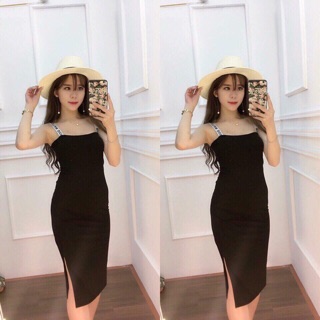 Đầm body thun nhún