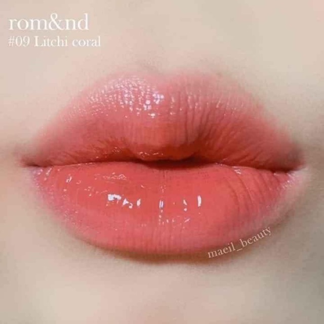 Son Tint Bóng Romand Juicy Lasting Tint #09 - Nude Hồng Cam