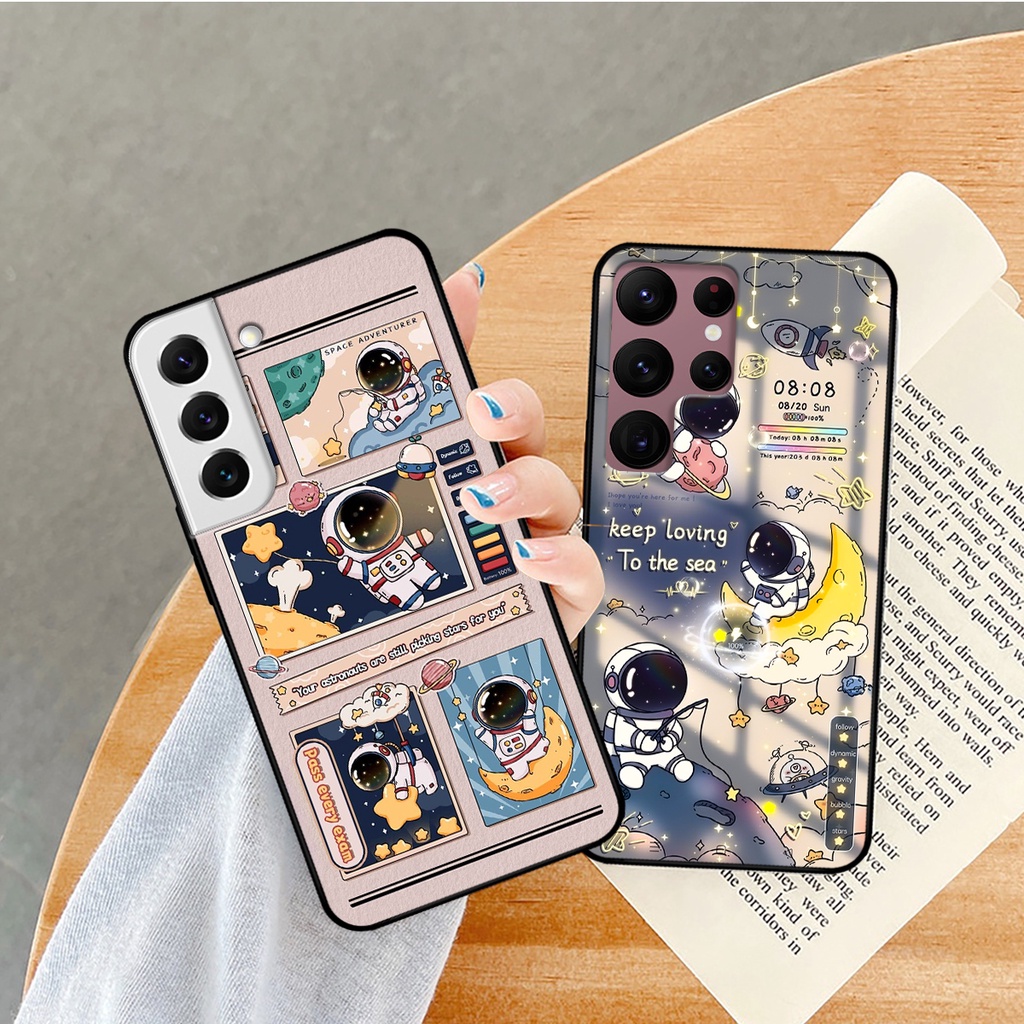 Ốp lưng Samsung S22 - S22 PLus - S22 Ultra - S22+ hình gấu, vũ trụ ngân hà chibi. ốp chống sốc bền đẹp