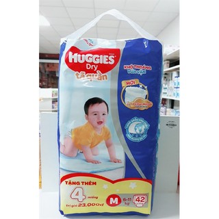 Bỉm huggies quần M42(tặng)