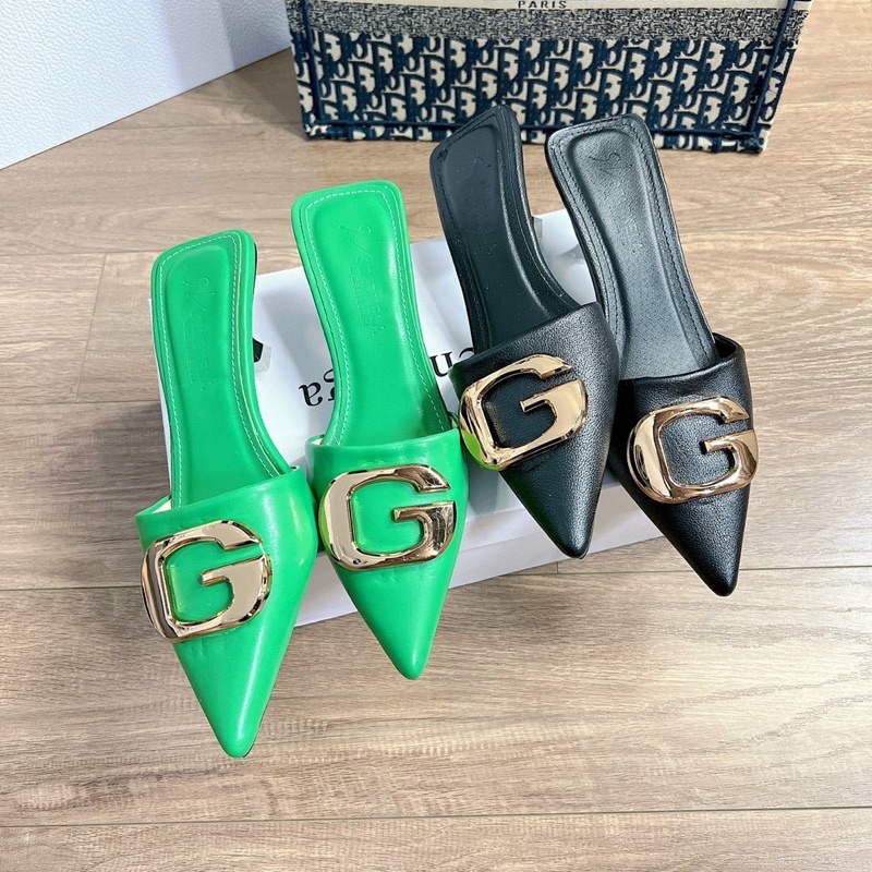 Giày sục mũi Nhọn winter79 khoá G cao 4cm xinh xắn dễ phối đồ cho các nàng.
