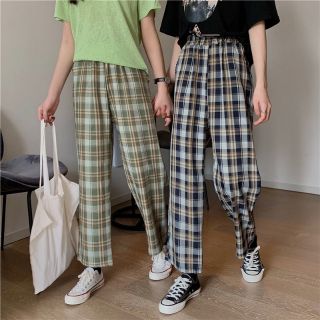 [ ODER ULZZANG ] 🍑🍑 Quần dài kẻ sọc
