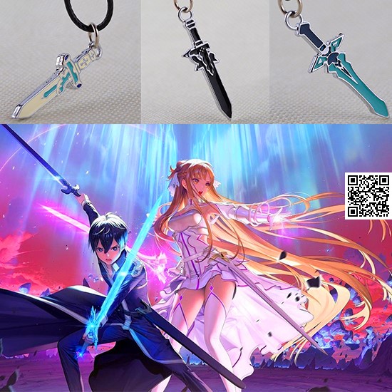 1728 Dây truyền World Art Onine Sao Kirito và Asuna Elucidator Dark Repulser Lambent Light