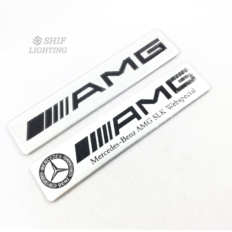 Miếng dán logo bằng nhôm cho xe Mercedes Benz