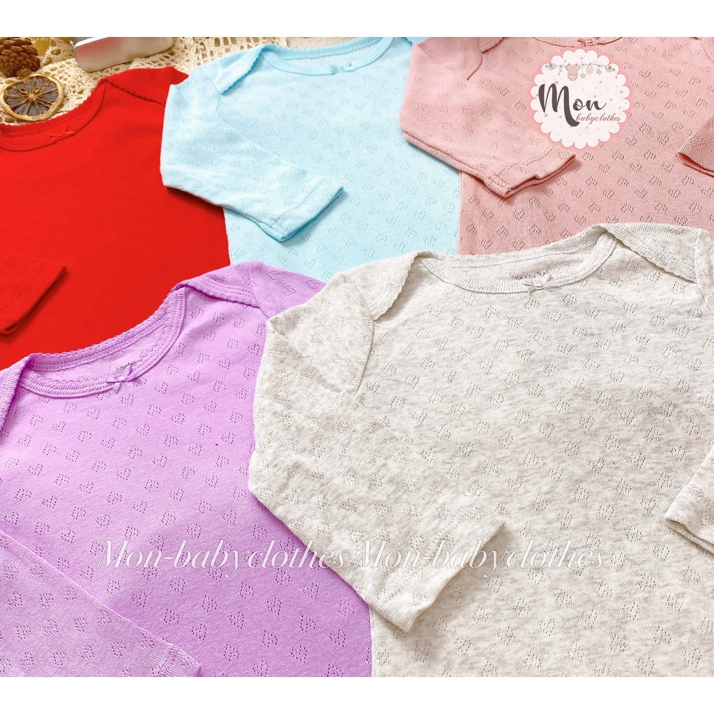 ÁO Body dài tay cotton mềm mịn cho bé