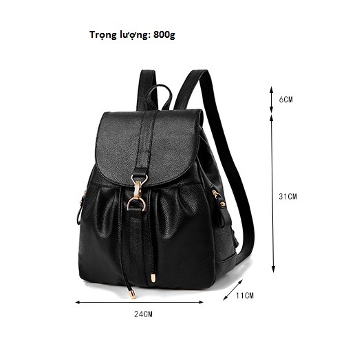 BaloHome - Balo da nữ mềm đẹp thời trang, vừa A4, phù hợp đi làm, đi học, đi chơi