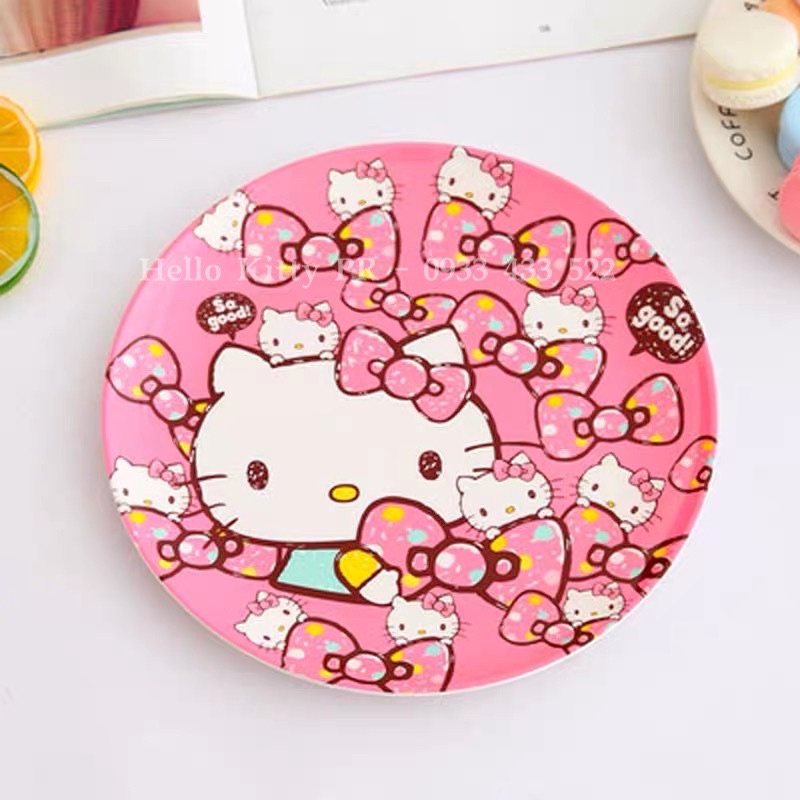 Dĩa tròn Hello Kitty - Doremon Doraemon