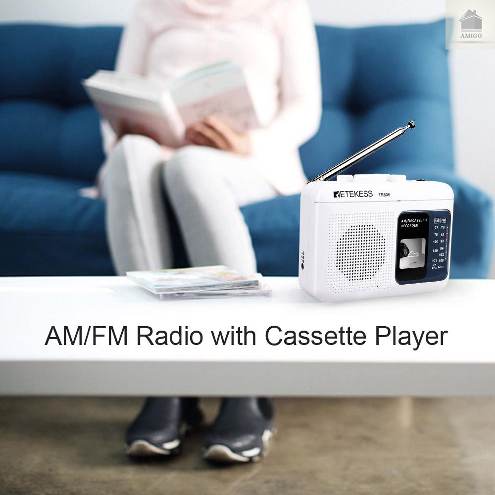 Radio Am Retekess Tr606 Mini Có Ăng Ten Và Phụ Kiện