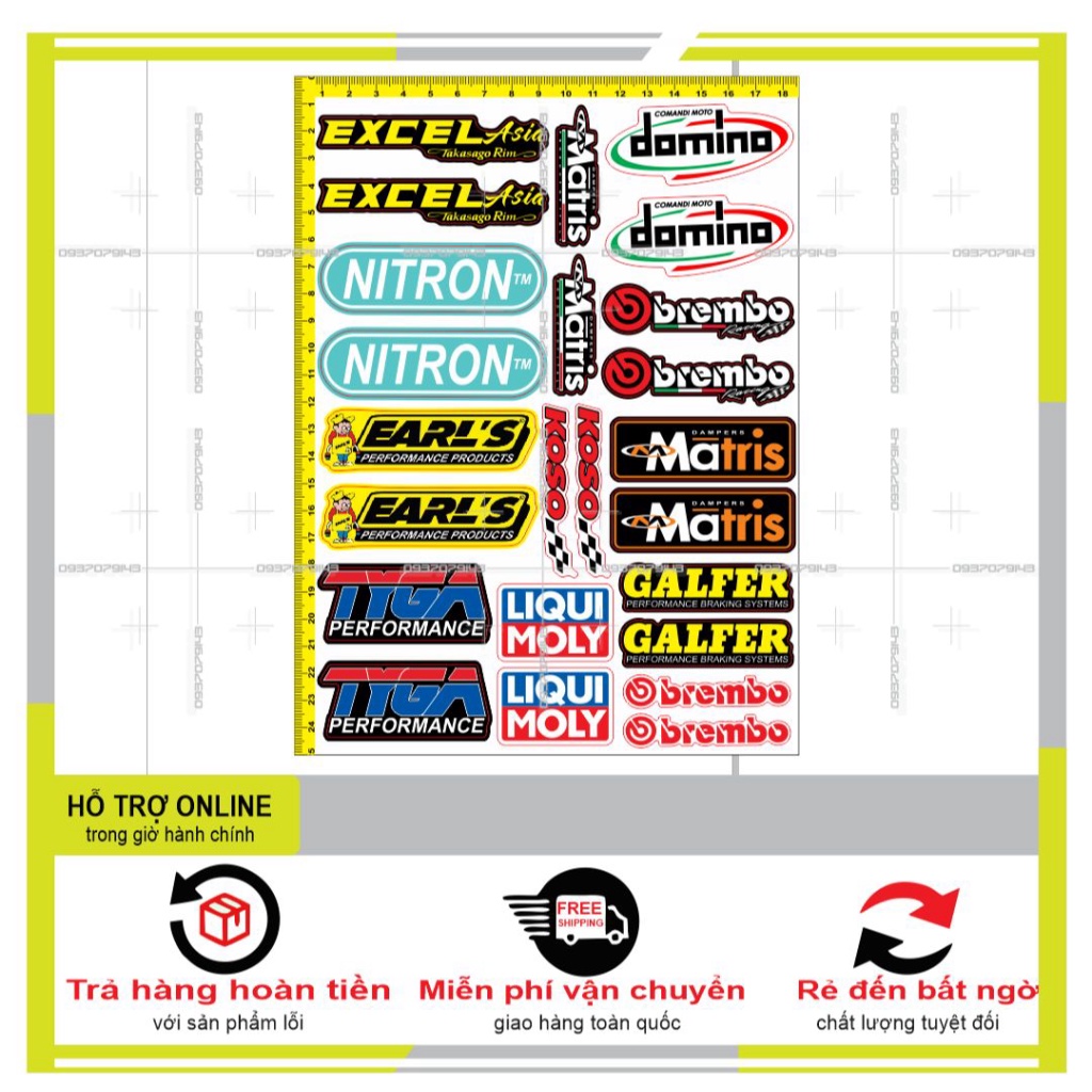 LOGO STICKER DÁN XE MÁY L15 - DUNG DECAL