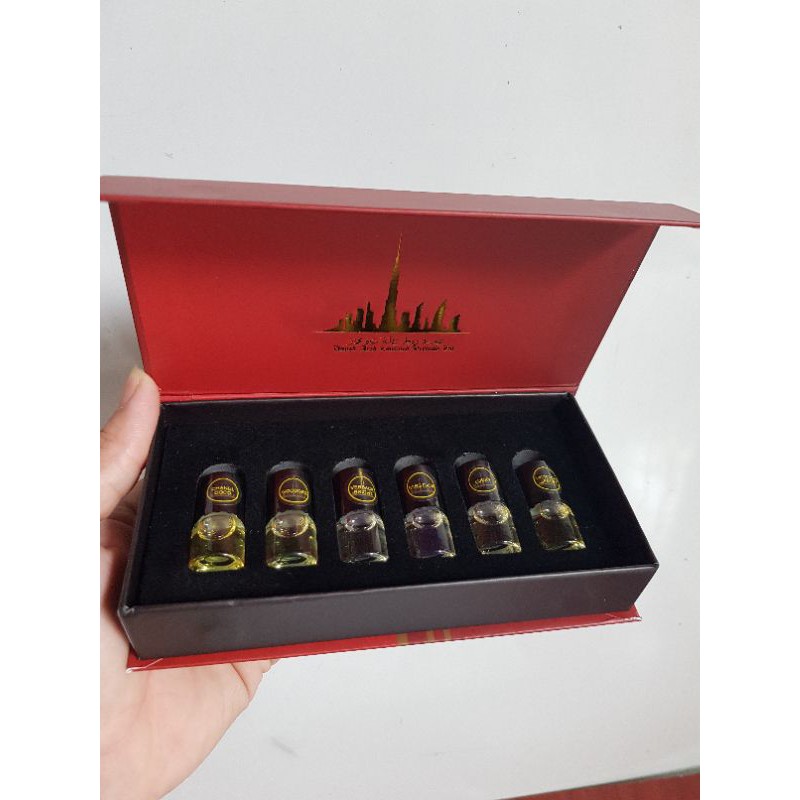 sét tinh dầu nước hoa dubai 2.5ml x6 lọ | BigBuy360 - bigbuy360.vn