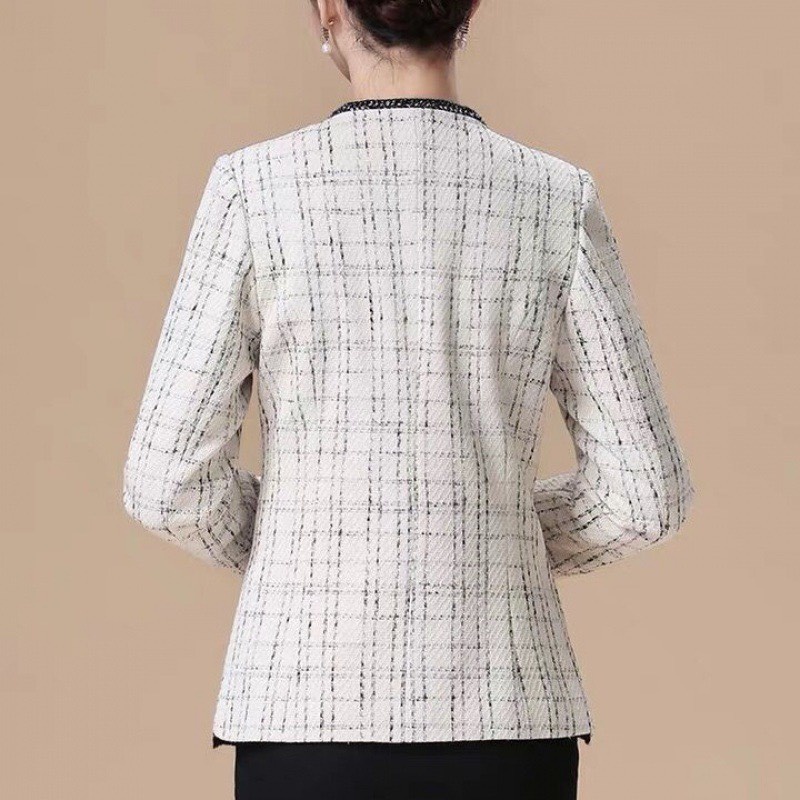 Thanh lý Áo vest Dạ TWEET kẻ cho mẹ, trung niên từ 42kg đến 76kg, có sẵn