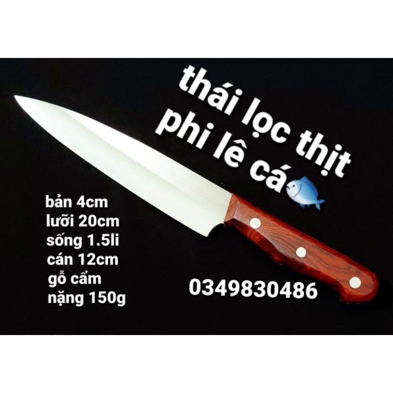 Dao Thái lọc , phi le cá thép nhật không han rỉ