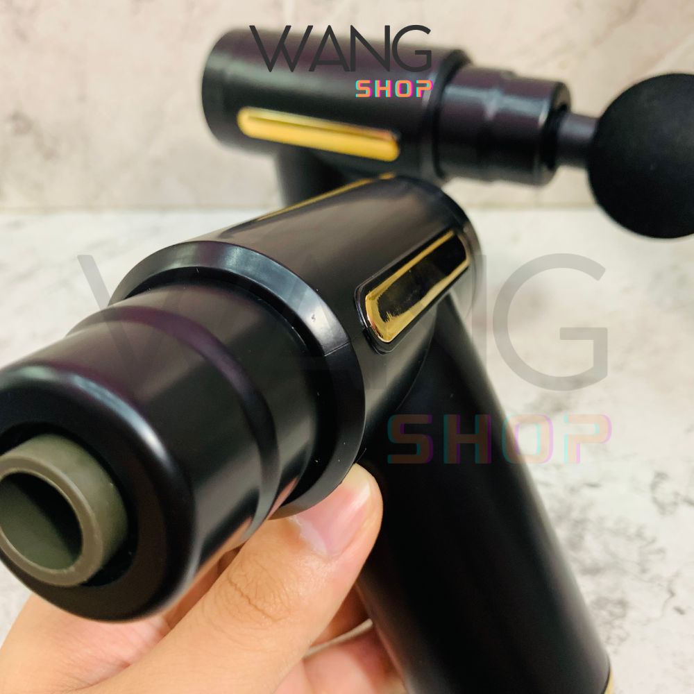 Máy massage cầm tay tích điện 4 đầu 6 chế độ mát xa giảm đau toàn thân