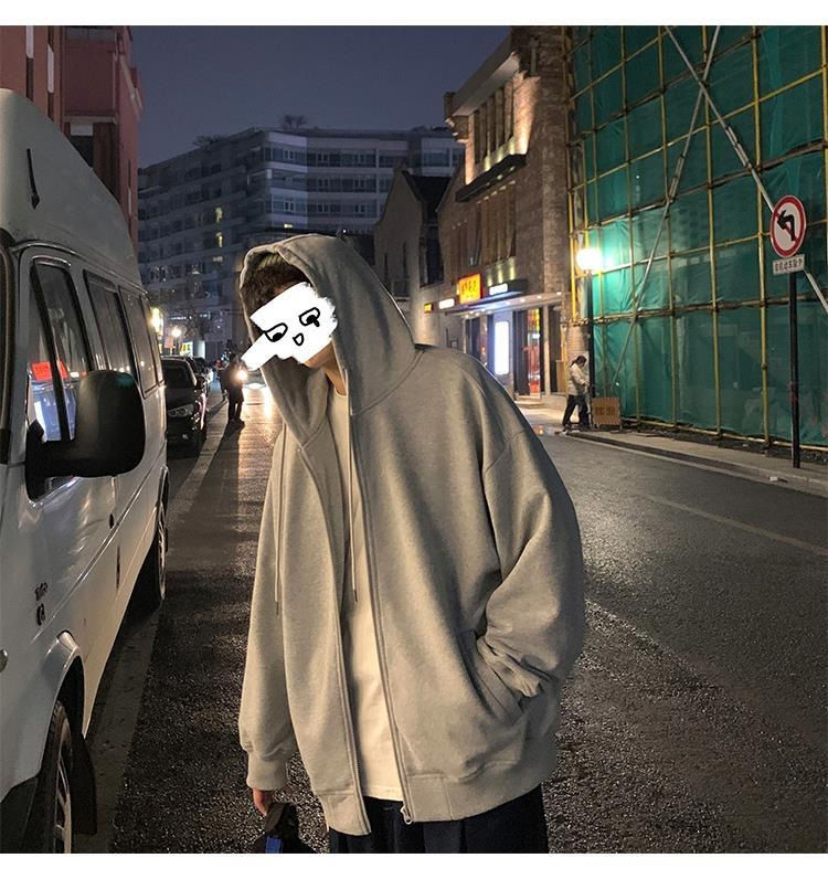 Áo khoác len có mũ trùm đầu phong cách Hàn Quốc dành cho bạn nam