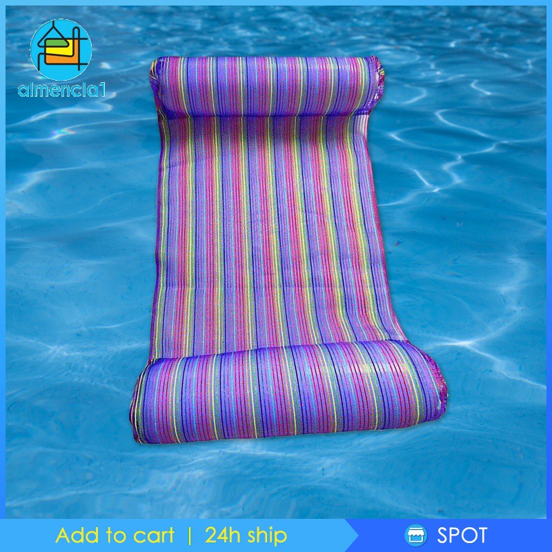 [ALMENCLA1] Inflatable Swimming Floating Float Hammock Beach Lounge Bed Pool