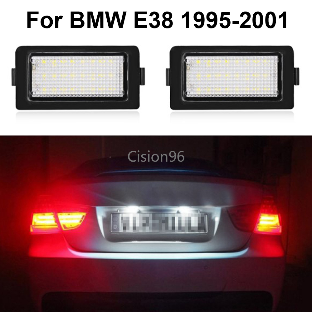 Set 2 Đèn Led Biển Số Xe Hơi Bmw E38 1995-2001 6500k