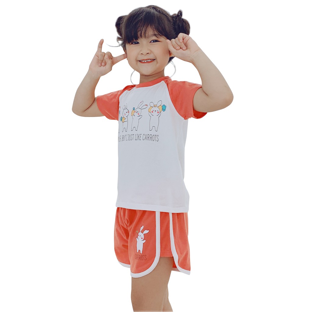 Đồ bộ bé gái 8-23 kg - MEEJENA 100% COTTON - 1627