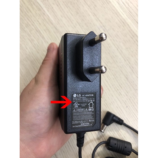 Nguồn Adapter màn hình LG 19V - 2.1A chính hãng