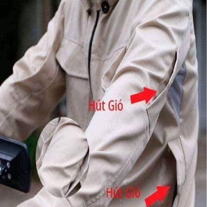 Áo chống nắng chất liệu Kaki cho nam màu trắng sữa cực mát (Đầy đủ size L, XL, XXL)