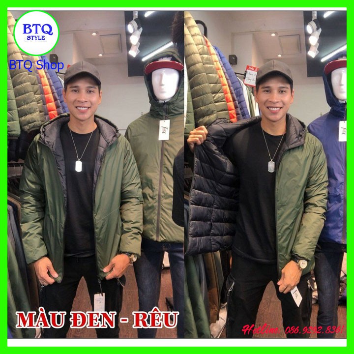 Áo khoác phao nam 2 mặt nam nữ chống nước | BigBuy360 - bigbuy360.vn