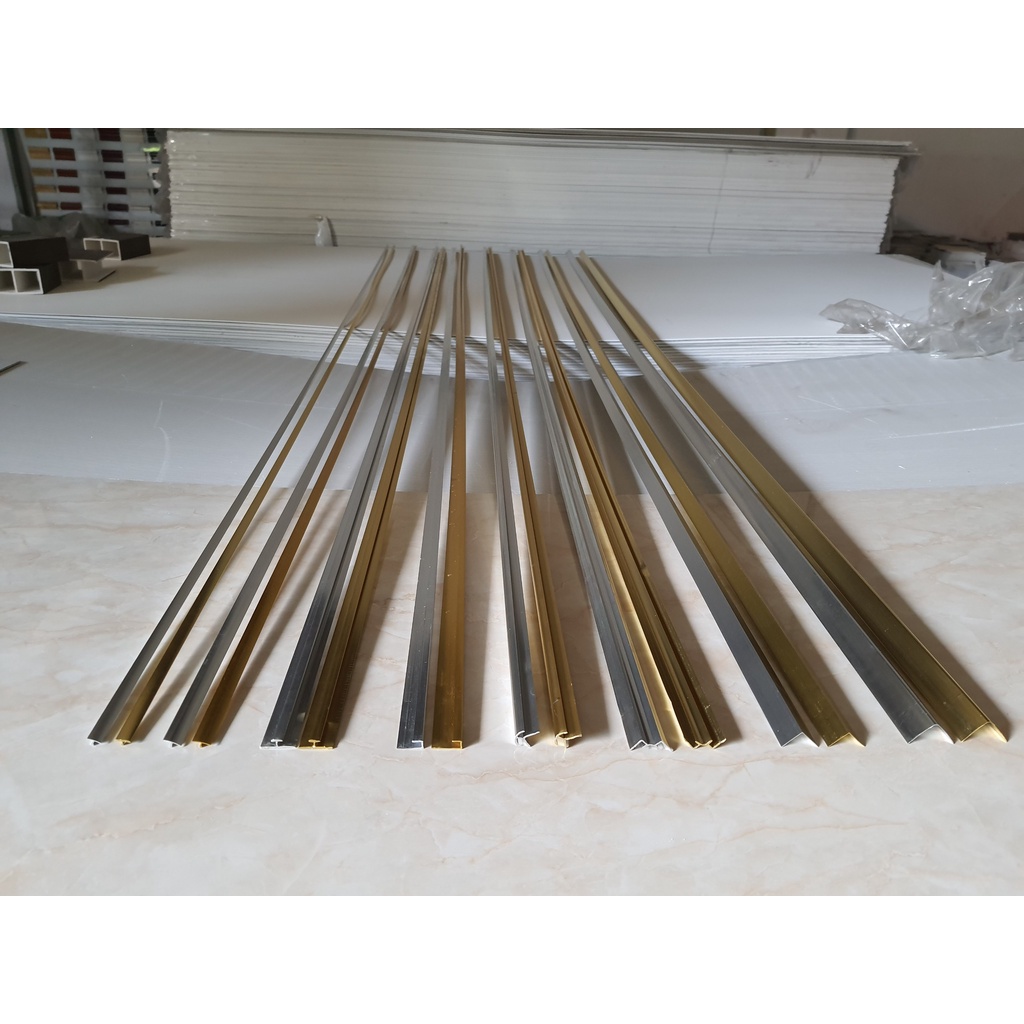 Nẹp Nhôm Mạ Đồng/Nẹp Chữ H/Nẹp PVC/Nẹp Liên Kết Tấm PVC Sỉ&Lẻ Số Lượng Lớn