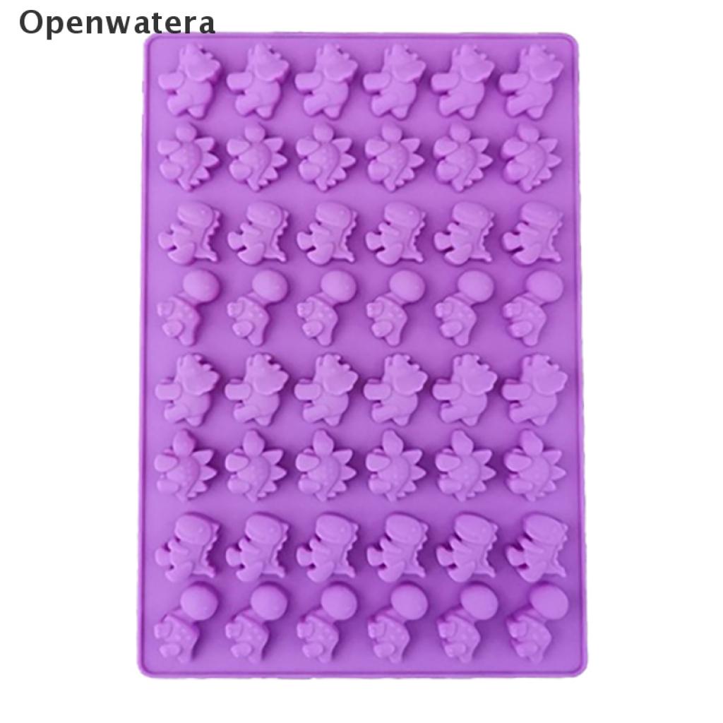 Openwatera 48 Holes Cavities Dinosaur Soft Chocolate Silicone Ice Cube Tray Mold Candy Mold VN