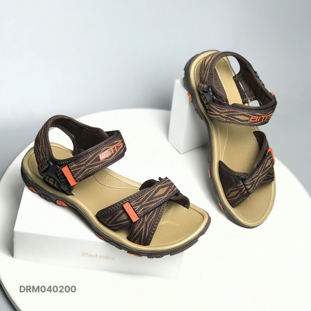 Sandal nam BlTIS ❤️FREESHIP❤️ Dép quai hậu học sinh dáng thể thao đế cao su DRM040200