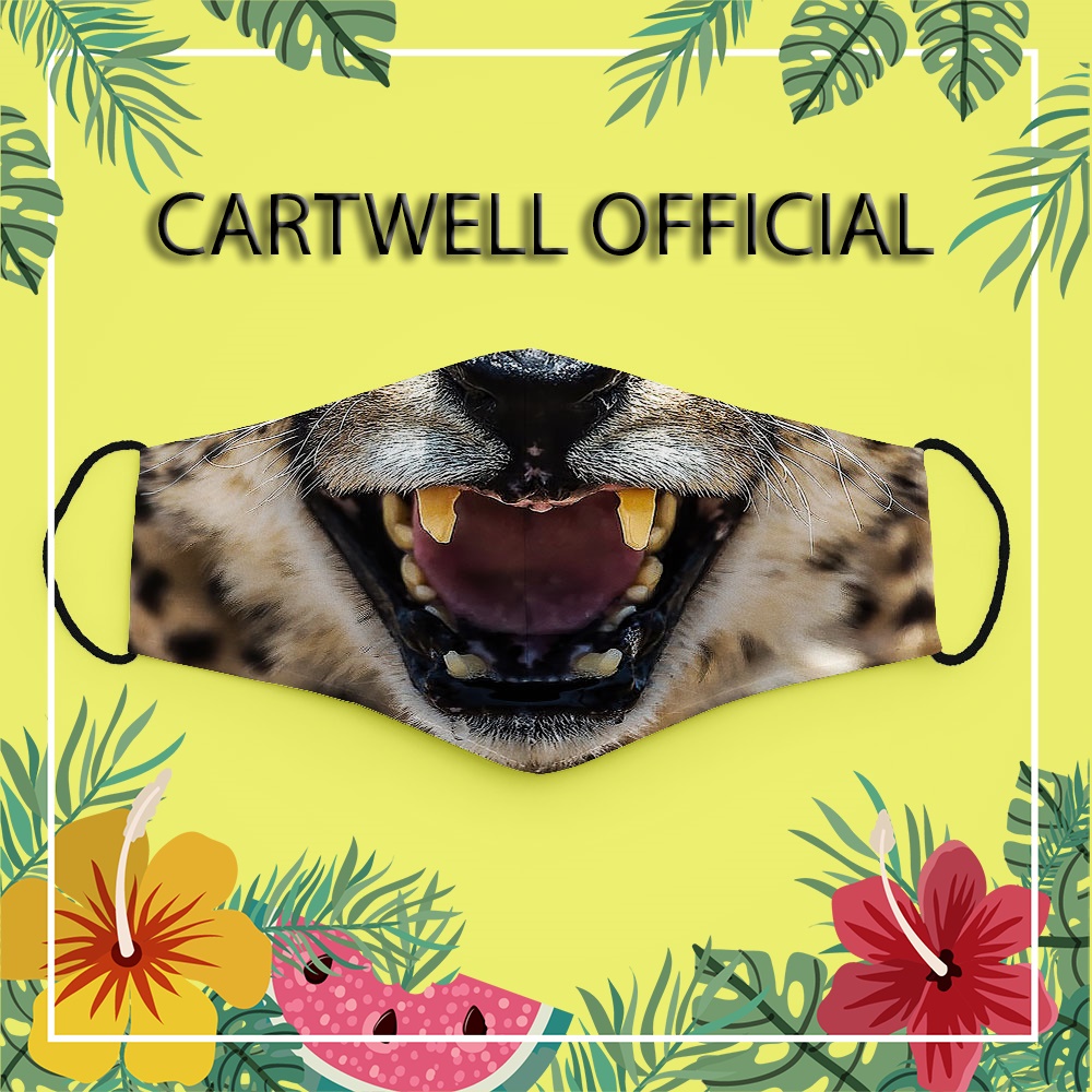 Khẩu trang dễ thương cho bé cute vui nhộn hoạt hình đáng yêu Mặt Thú Cưng CARTWELL thời trang unisex ngăn bụi mịn chống