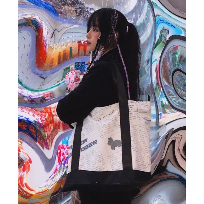 Túi Tote In Họa Tiết Báo SAIGON SWAGGER® SGS Journal Tote Bag