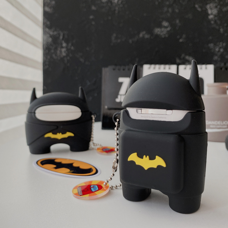 Vỏ Bảo Vệ Hộp Sạc Tai Nghe Airpods 1 / 2 / Pro Hình Batman Among Us Astros Wolf Kill Sáng Tạo