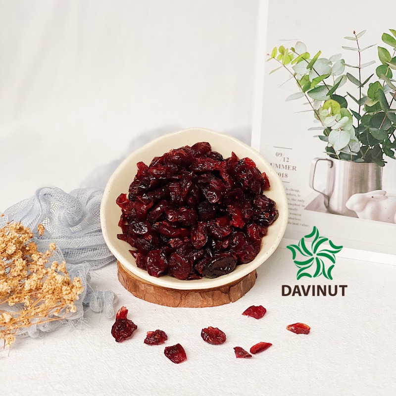 Quả nam việt quất sấy khô Mỹ Davinut 500g, cranberry nam viet quat nhập khẩu ngon giá rẻ
