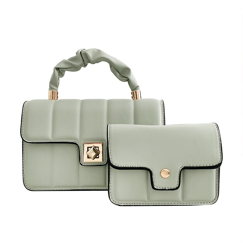 Túi Đeo Vai Cầm Tay Một Bên Họa Tiết Dập Nổi Hoa Văn Kẻ Ô Cổ Điển Dành Cho Bạn Nữ