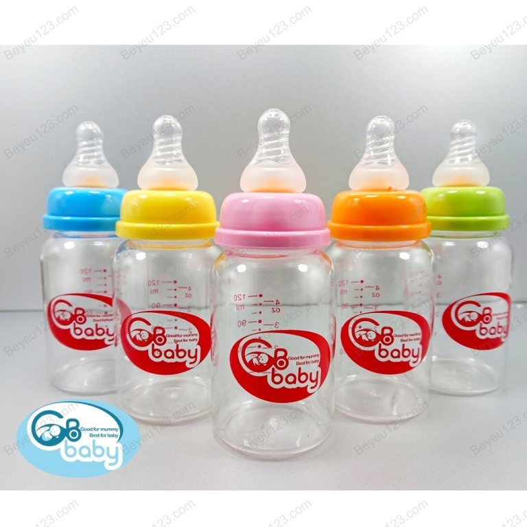 (60ML /120ML / 240ML) Bình sữa PP cổ hẹp không BPA GB BABY (Công nghệ Hàn Quốc)