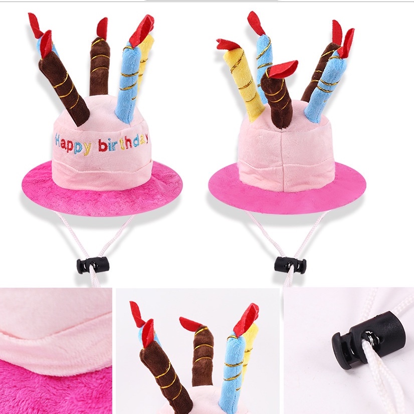 Mũ Nón Sinh Nhật Cho Chó Mèo Thú cưng CANDYPETS MM02