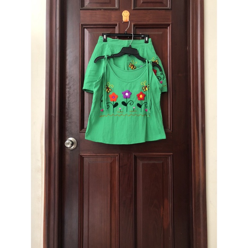 THANH LÝ SET ÁO QUẦN THÊU HOA