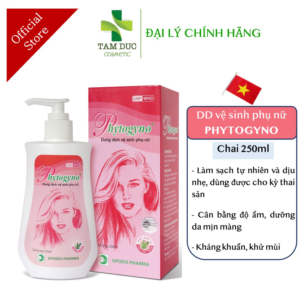 Dung Dịch Vệ Sinh Phụ Nữ PHYTOGYNO Nước rửa phụ khoa làm sạch vùng kín, ngừa viêm nhiễm, huyết trắng