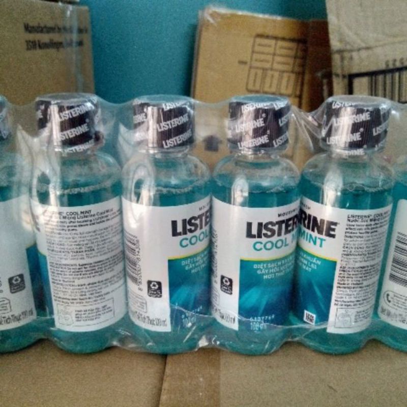 Nước súc miệng Listerine Cool Mint / Cool Mint Zero Alcohol/ Trà xanh 100ml