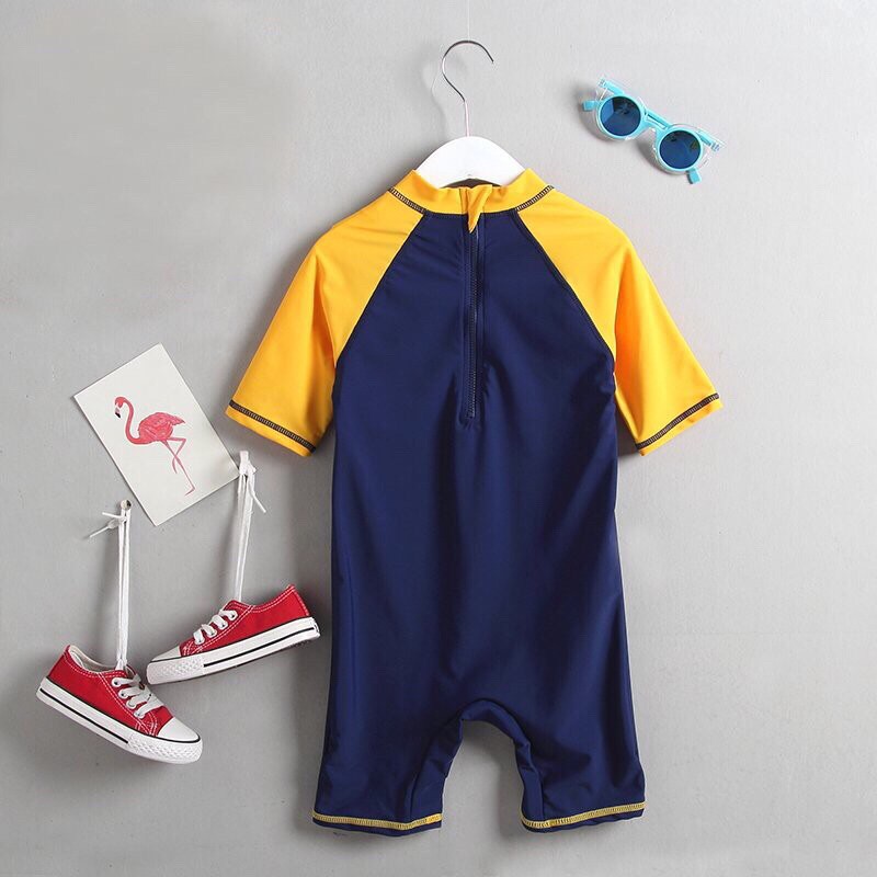 BỘ BƠI ĐỒ BƠI LIỀN  VÀNG CHO BÉ TRAI 8- 25kg