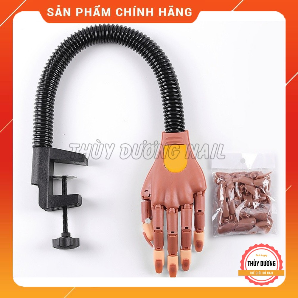 Bàn tay giả có khớp tập làm nail + 100 móng