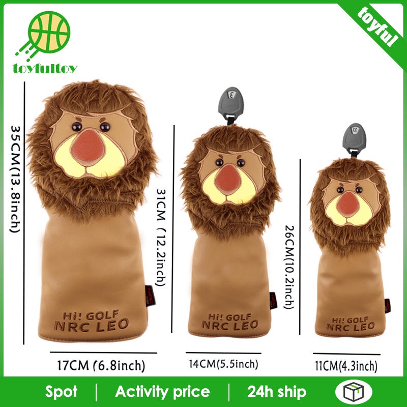 Vỏ Bọc Đầu Gậy Đánh Golf Bằng Gỗ / Hybrid Kích Thước 1 35x17CM