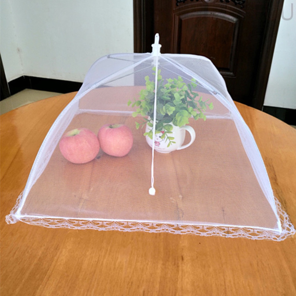 Lồng bàn dạng gập phối lưới 12 inch đậy đựng thức ăn