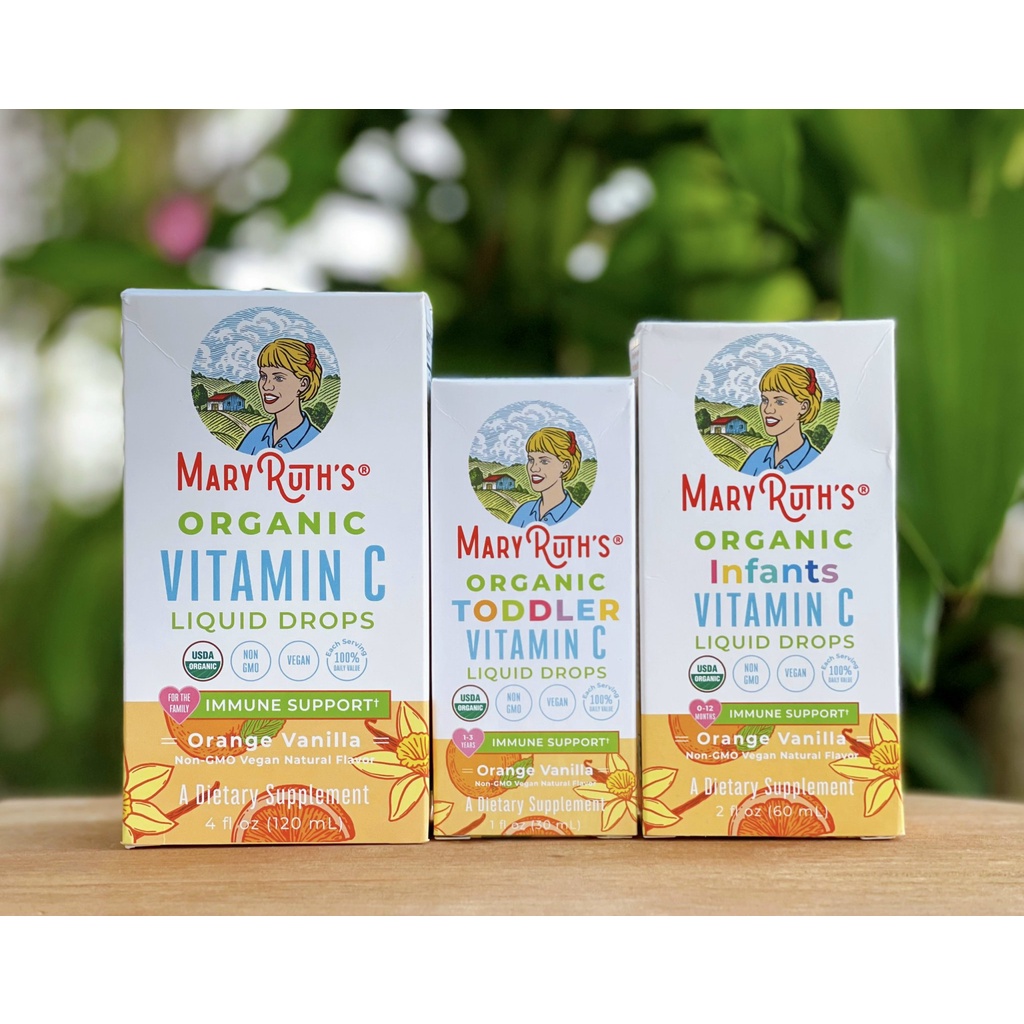 MaryRuth's MaryRuth's Siro bổ sung vitamin C tăng miễn dịch cho bé 1-3 tuổi - Organic Toddler Vitamin C Liquid Drops