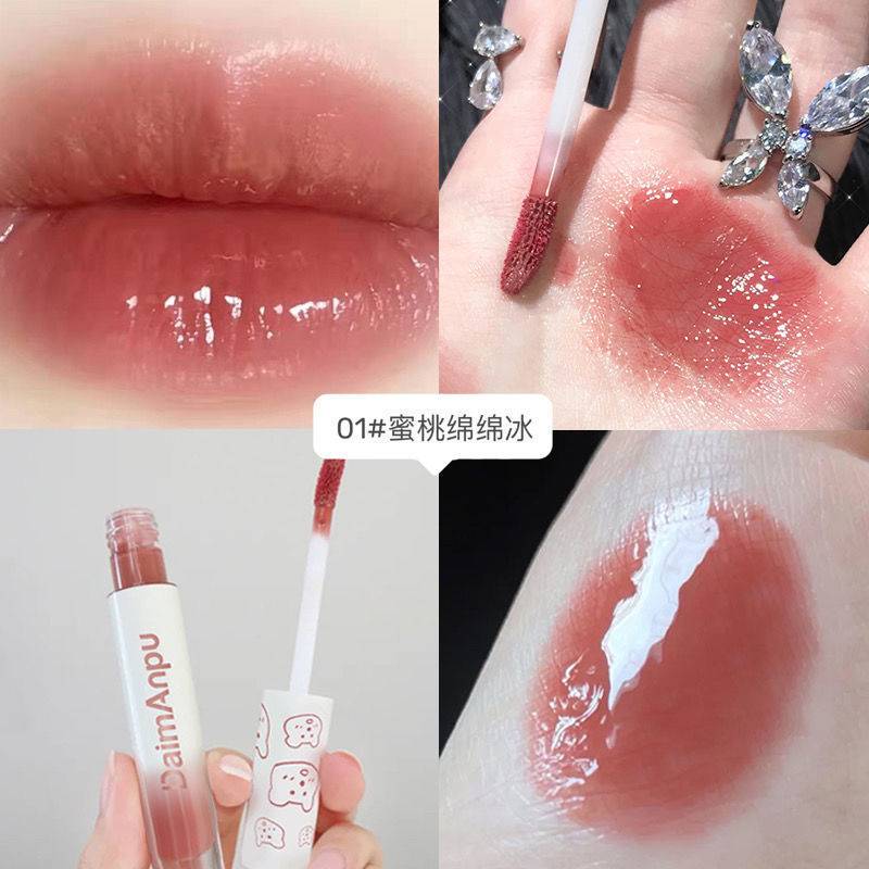 Son bóng dưỡng ẩm kháng nước lâu trôi 6 màu lựa chọn