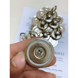 Nam châm cứu hộ d36mm ( nâng 20kg tối đa) có móc