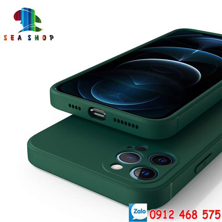 Ốp lưng iPhone CHỐNG BẨN VIỀN VUÔNG - iPhone XS, XR, 6, 6S Plus, 7Plus, 8 Plus, 12 Mini -Nhựa dẻo-Có lót nhung bên trong