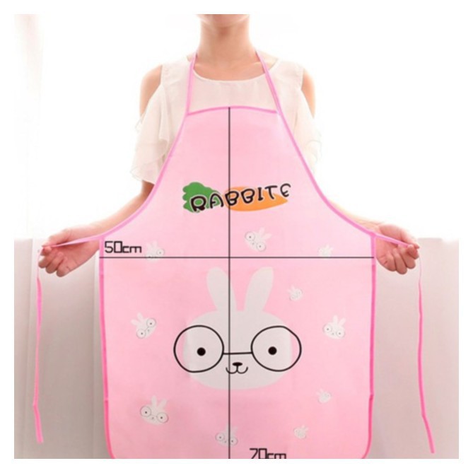 Tạp dề nhà bếp chất liệu nilon - họa tiết nhân vật hoạt hình kute - giá thì siêu rẻ