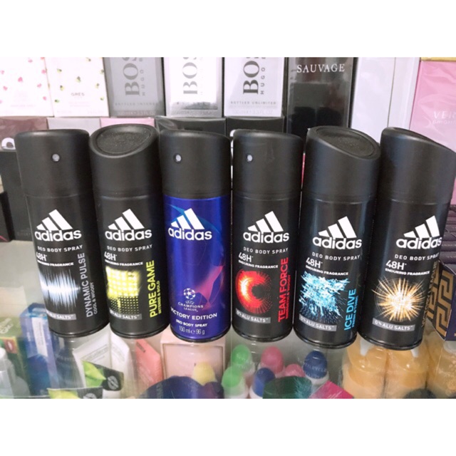 Xịt khử mùi toàn thân cho nam ADIDAS Intensive Cool & Dry 72h 150ml